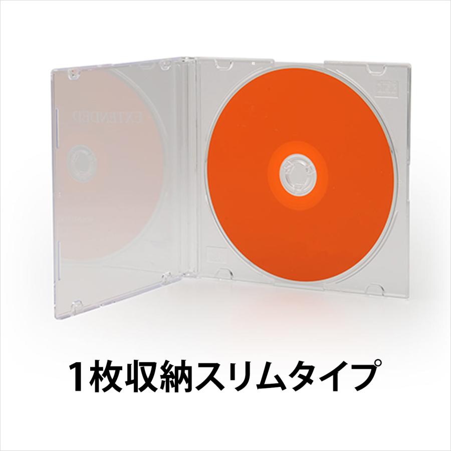 DVDケース CDケース 100枚セット ブルーレイケース Blu-ray ジュエルケース プラケース スリム 薄型 5.2mm CD DVD BD 1枚収納 200-FCD031-100｜sanwadirect｜08