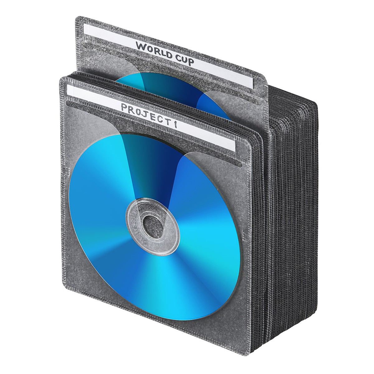 不織布ケース ブルーレイケース Blu-ray 100枚セット 両面タイプ 2枚収納 スリム 薄型 BD DVD CD メディアケース 空ケース 大容量 保管 200-FCD048｜sanwadirect｜11