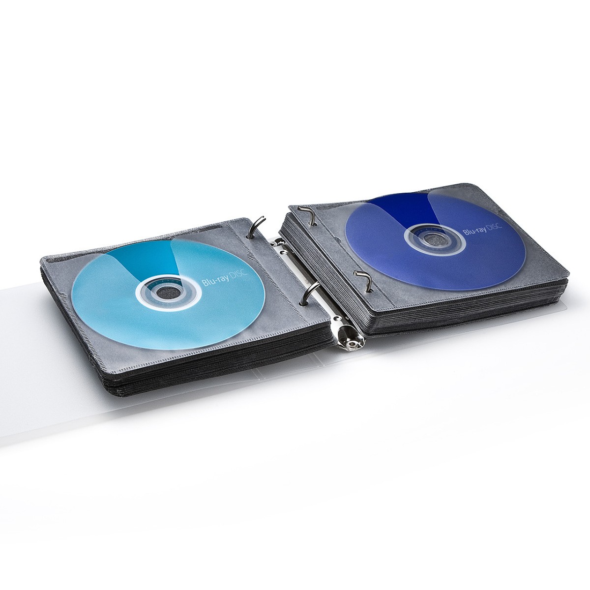 不織布ケース ブルーレイケース Blu-ray 100枚セット 両面タイプ 2枚収納 スリム 薄型 リング穴付き BD DVD CD メディアケース 空ケース 大容量 保管 200-FCD049｜sanwadirect｜09