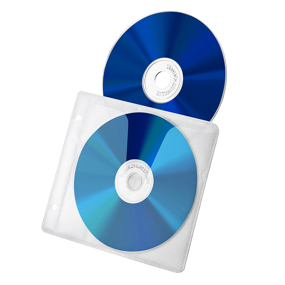 不織布ケース ブルーレイケース Blu-ray 100枚セット 両面タイプ 2枚収納 スリム 薄型 リング穴付き BD DVD CD メディアケース 空ケース 大容量 保管 200-FCD049｜sanwadirect｜12