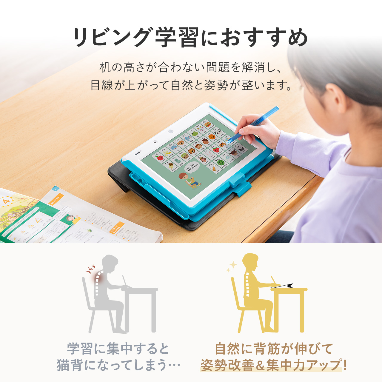 SANWA SUPPLY（サンワサプライ） 傾斜台 勉強 机 卓上 ライティング