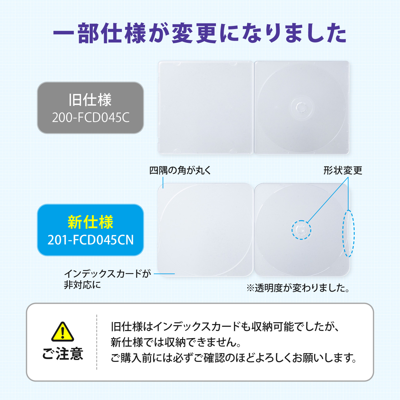 割れないCD DVDケース スリム PP素材 1枚収納 クリア 200枚 25枚×8セット入り 201-FCD045CN-200 | SANWA SUPPLY | 04