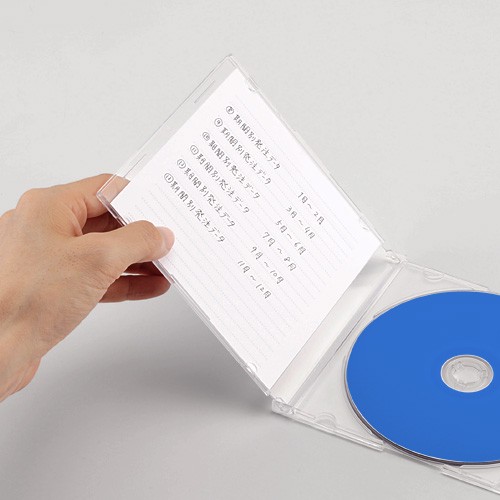 CD DVD インデックスカード 手書き用 つやなし 100枚入 300-IND001