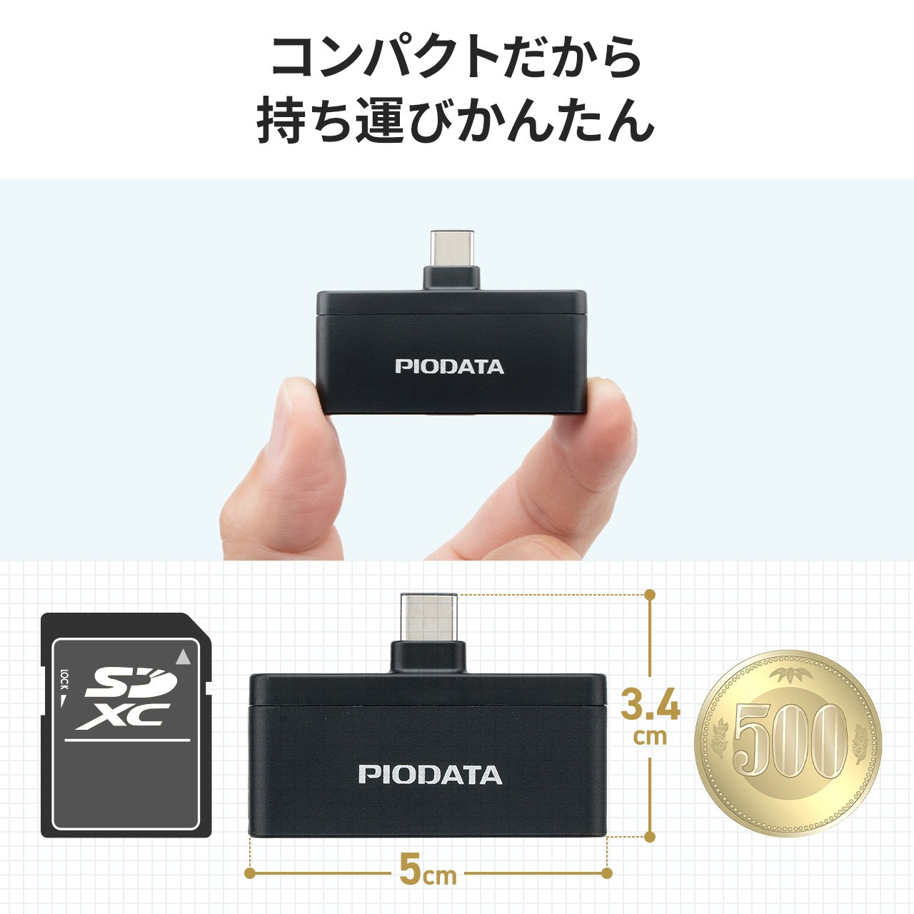 SANWA SUPPLY（サンワサプライ） カードリーダー Type-C microSD