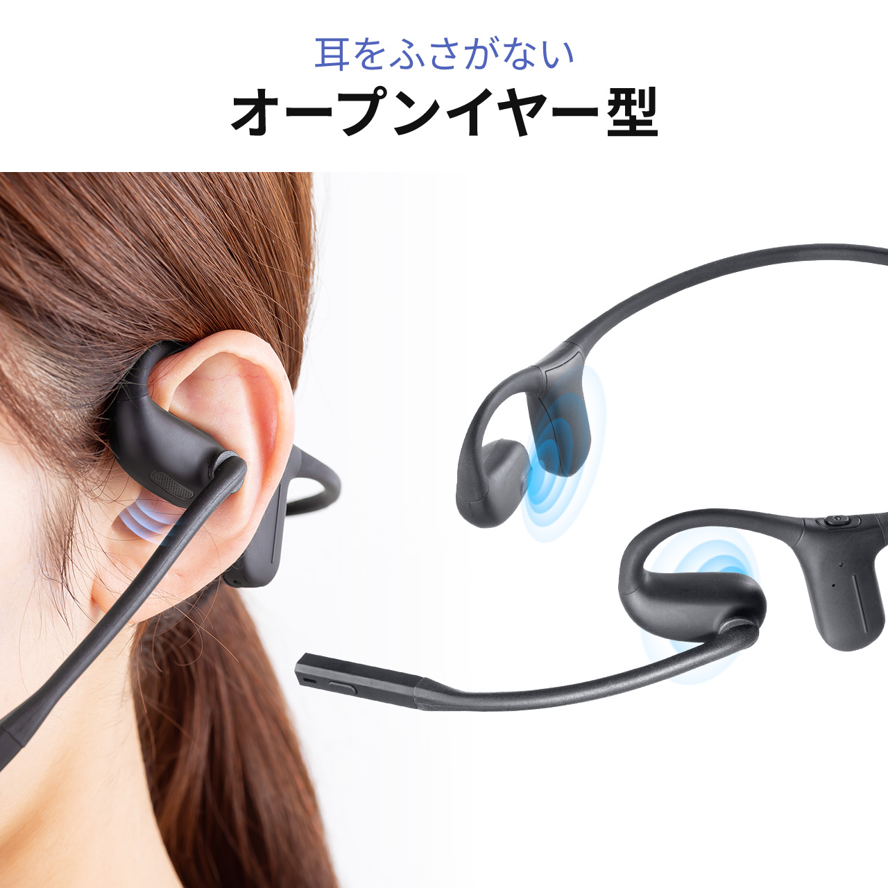 SANWA SUPPLY（サンワサプライ） Bluetoothヘッドセット オープン