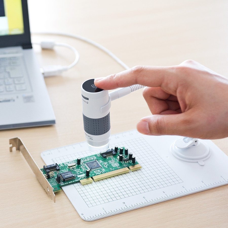 デジタル顕微鏡 マイクロスコープ USB 200万画素 最大250倍 デジタル