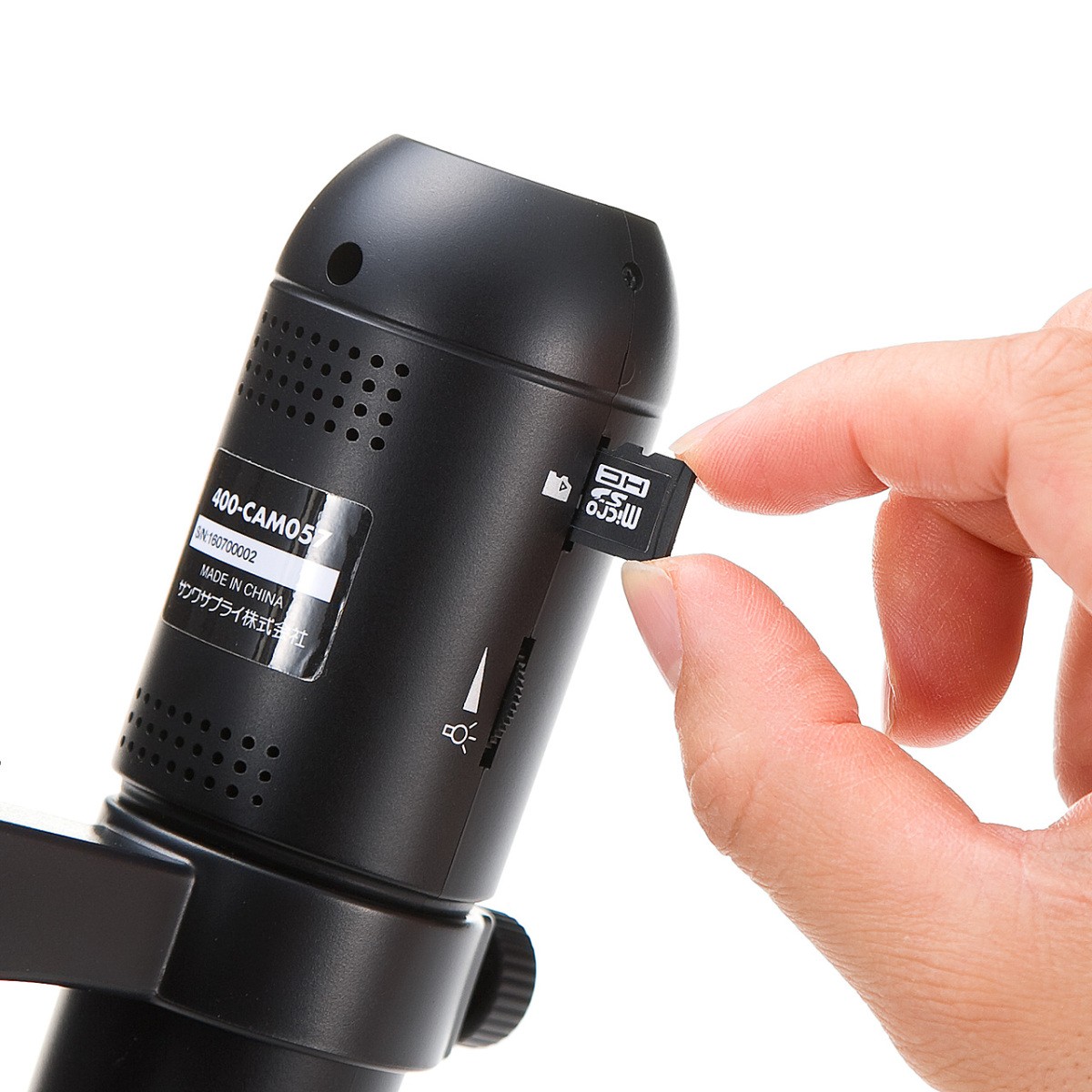 デジタル顕微鏡 マイクロスコープ 顕微鏡 USB 光学ズーム 350万画素 最大220倍 頭皮 デジタルマイクロスコープ 400-CAM057｜sanwadirect｜09