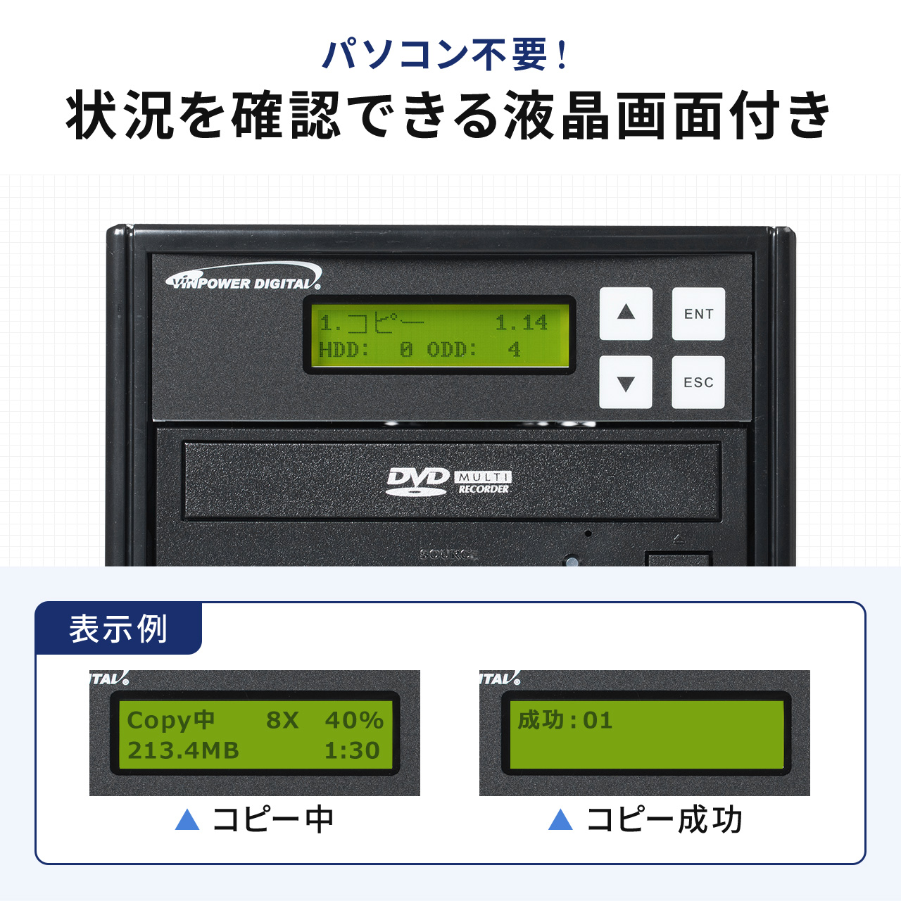 SANWA SUPPLY デュプリケーター CD / DVD 3枚同時 大量コピー