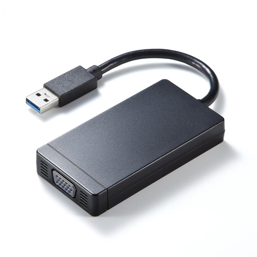 USB-VGA変換アダプタ USB3.0ハブ付 ディスプレイ増設 デュアルモニタ ディスプレイアダプタ 400-HUB026｜sanwadirect｜12