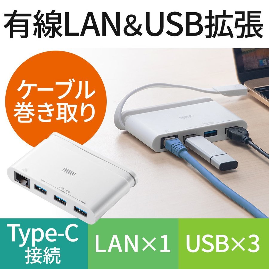 人気ブランド新作豊富 値頃 USBハブ Type-c LAN 変換 Type-cハブ USB3.1 3ポート 増設 ケーブル収納 モバイル 持ち運び iPad Pro MacBook rainbow-flower.sakura.ne.jp rainbow-flower.sakura.ne.jp