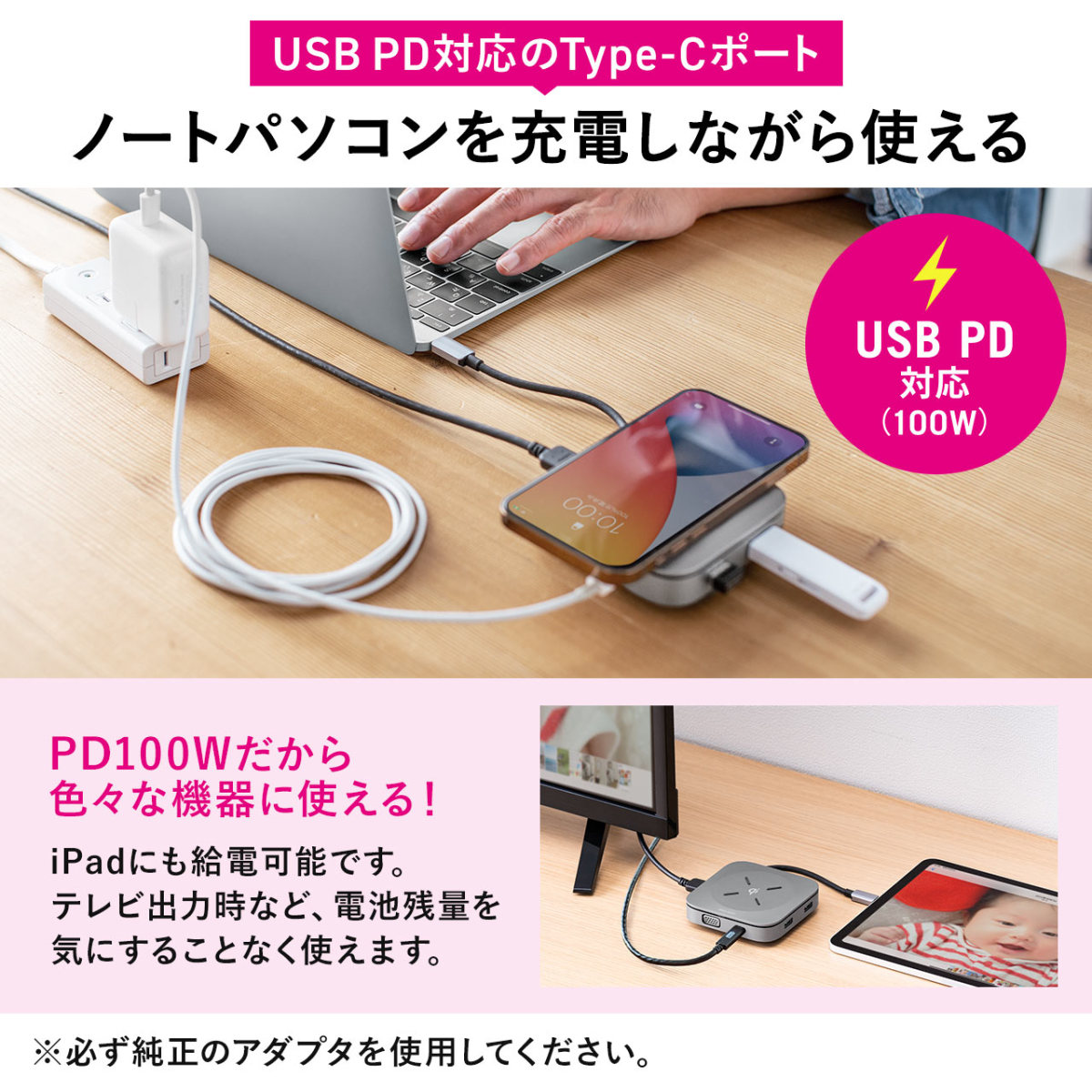 ドッキングステーション 巻取り式 Usb Type C ハブ Hdmi Vga Microsd Sdカード スマホ Qi 充電 ワイヤレス充電 Pd100w対応 4k対応 5in1 コンパクト 持ち運び 400 Hub093s サンワダイレクト 通販 Yahoo ショッピング