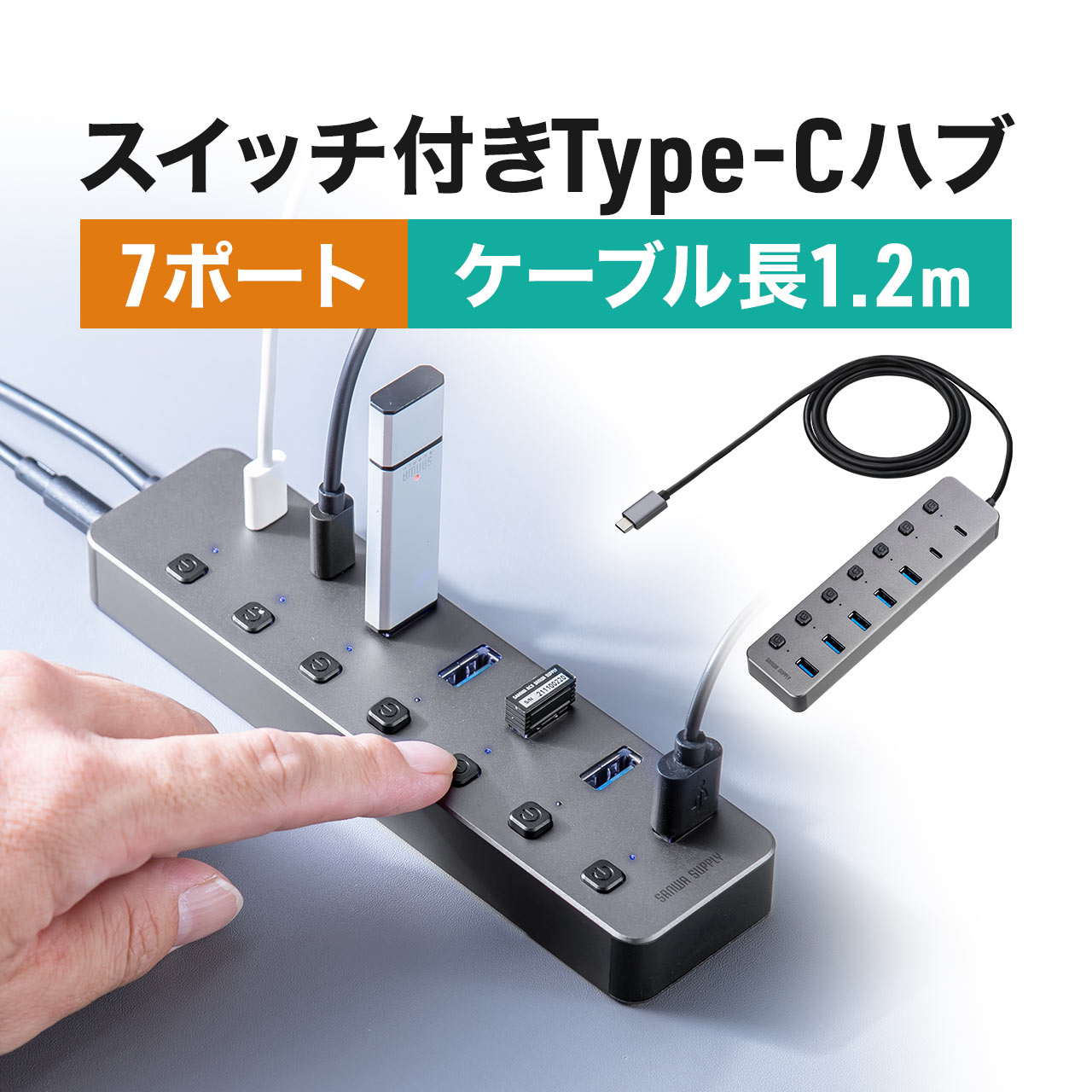 SANWA SUPPLY（サンワサプライ） ドッキングステーション USB Type-C