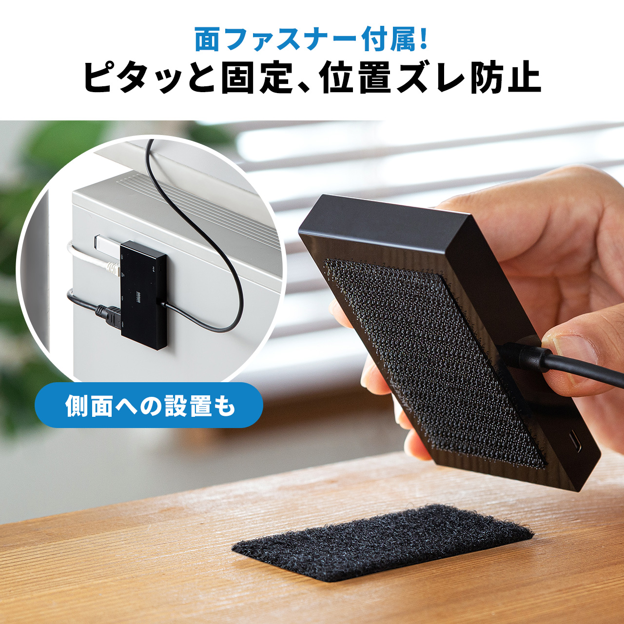 ドッキングステーション USB Type-C モバイル HDMI VGA 同時出力 PD100W LAN イーサネット USB3.1Gen1  ケーブル長50cm ポート 拡張 増設 追加 400-HUBC7BK