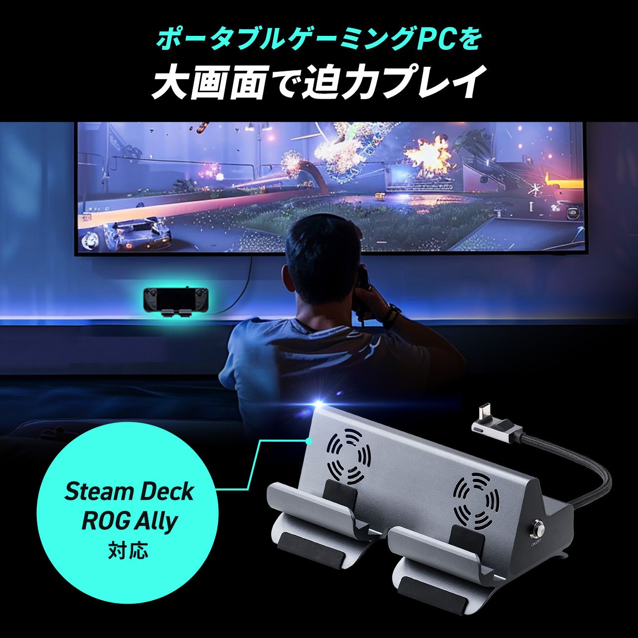 ドッキングステーション ポータブル ゲーミングPC用 6in1 SteamDeck USB Type-C PD100W HDMI 4K/60Hz  USB 5Gbps RJ-45 Switch ROG Ally 冷却 400-HUBCP19GM : 400-hubcp19gm : サンワダイレクト  - 通販 - Yahoo!ショッピング