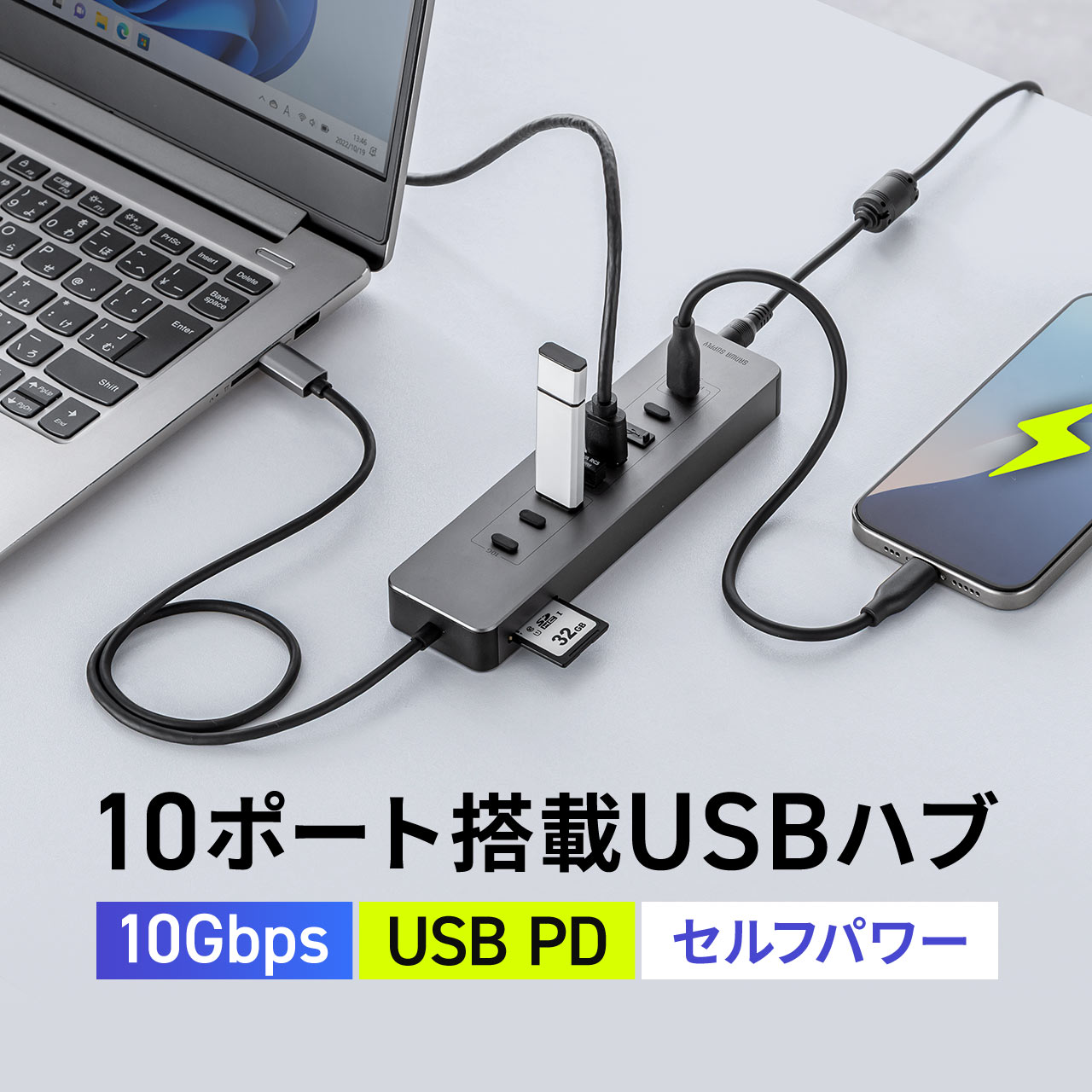 SANWA SUPPLY（サンワサプライ） ドッキングステーション USB Type-C