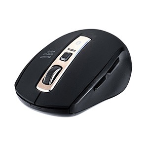 マウス 無線 ワイヤレスマウス Bluetooth 静音 ブルーLEDセンサー 5ボタン 400-MA125BK｜sanwadirect｜02
