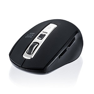 マウス 無線 ワイヤレスマウス Bluetooth 静音 ブルーLEDセンサー 5ボタン 400-MA125BK｜sanwadirect｜03