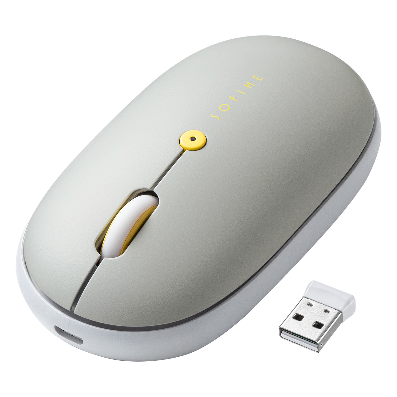 ワイヤレスマウス 薄型  静音 USB Aレシーバー 高速充電 Type-C 充電式 かわいい おしゃれ 軽い フラット 400-MAW176 | SANWA SUPPLY | 01