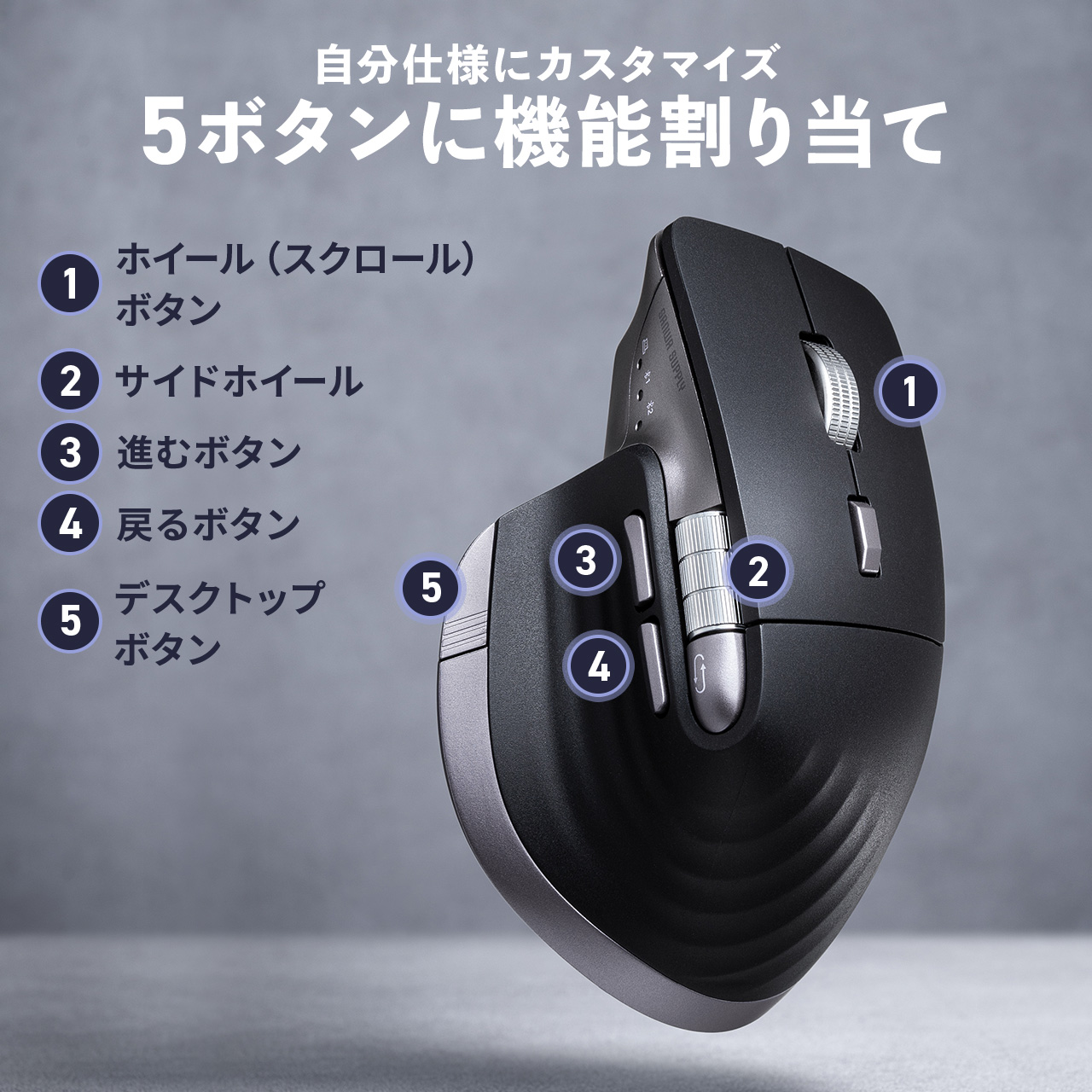 SANWA SUPPLY（サンワサプライ） ワイヤレスマウス サイドホイール