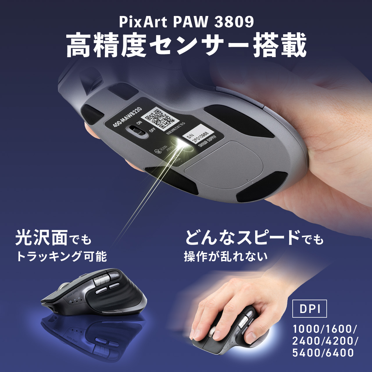 SANWA SUPPLY（サンワサプライ） ワイヤレスマウス サイドホイール