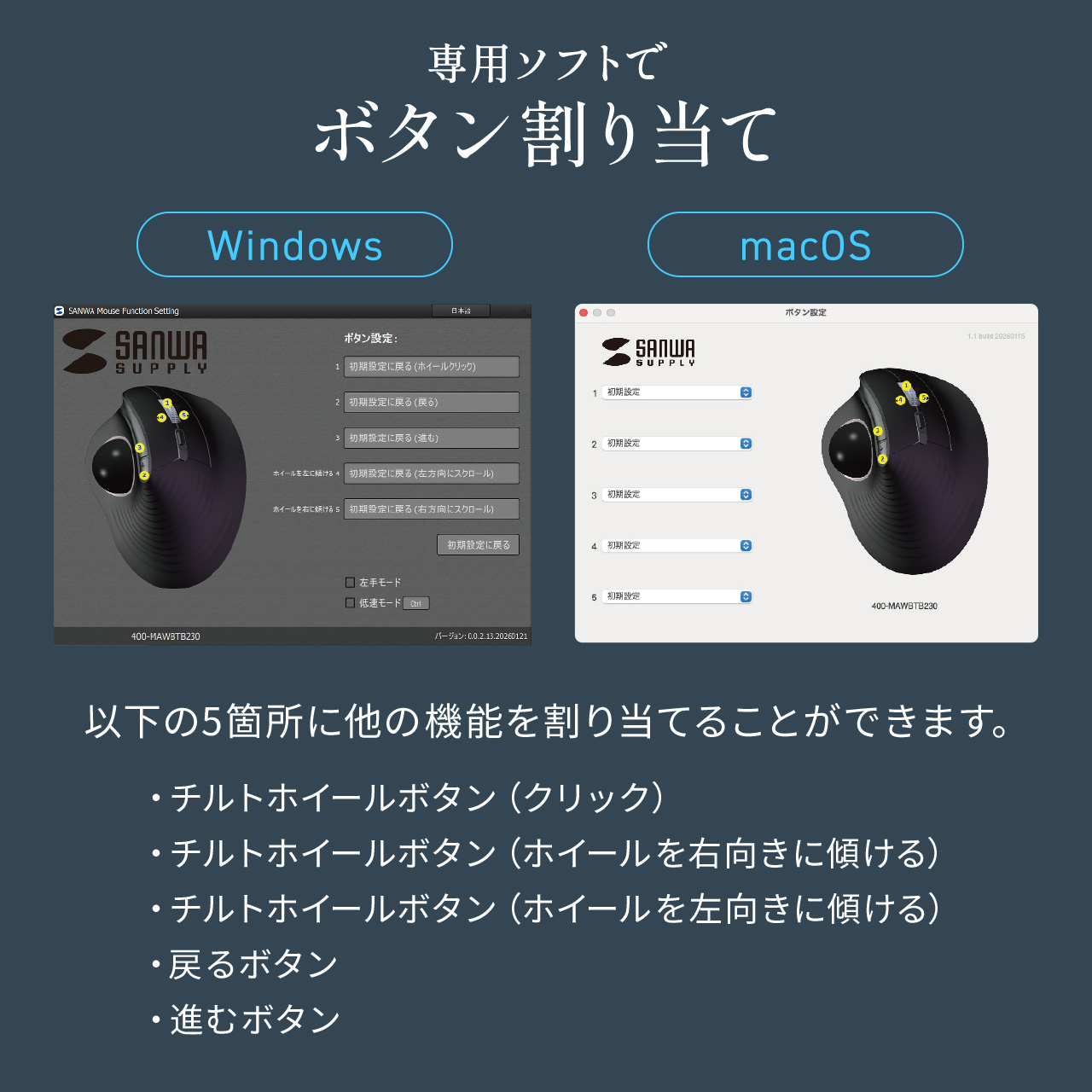 SANWA SUPPLY（サンワサプライ） ワイヤレス トラックボールマウス