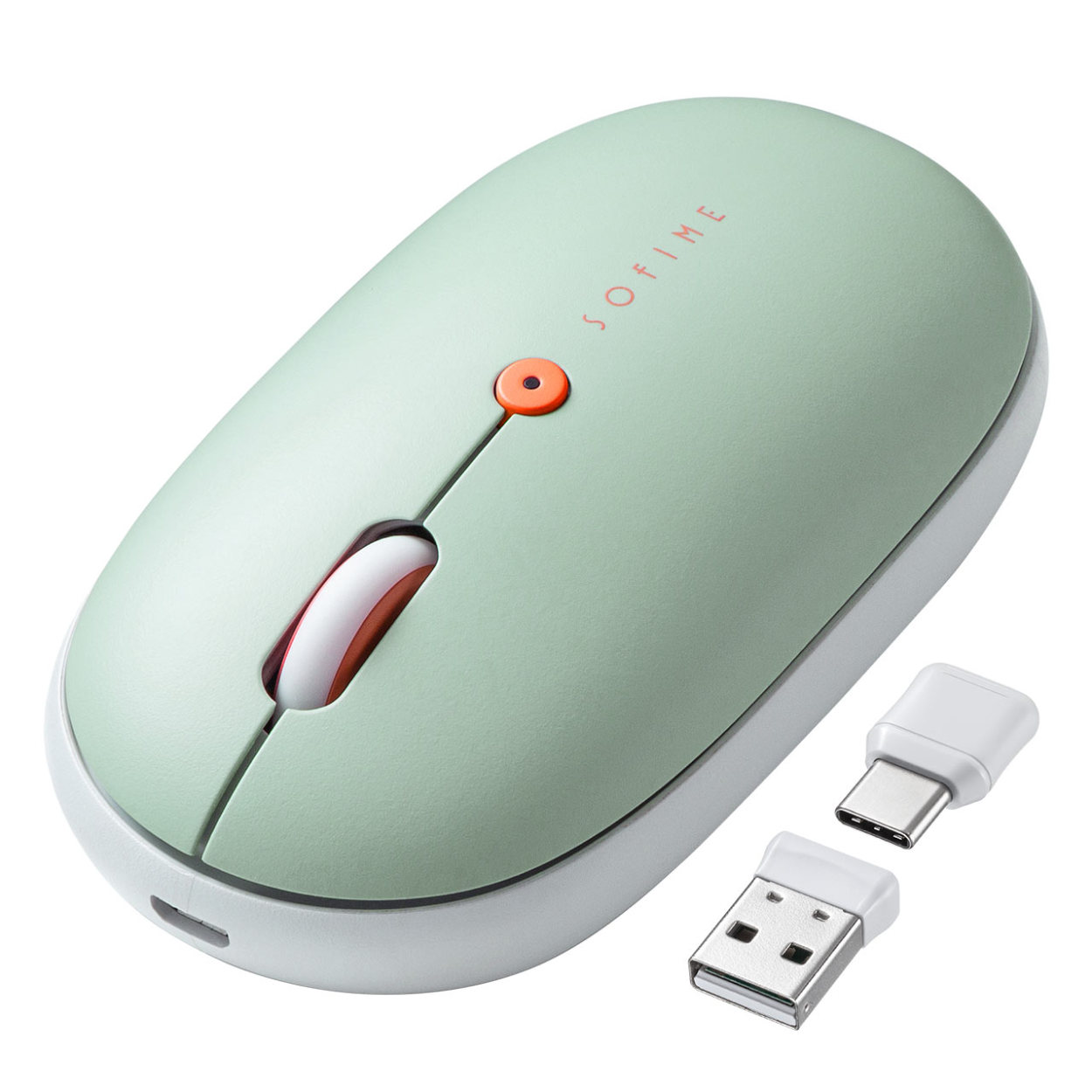 高品質の激安マウス ワイヤレスマウス 無線 軽量 おしゃれ 薄型 静音 Type-C ブルーLED 充電式 Type-A マウス、トラックボール 