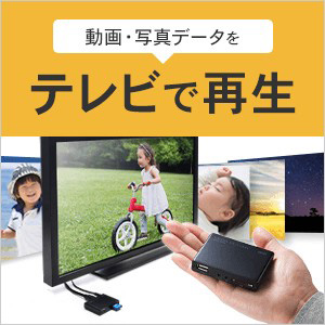 メディアプレーヤー HDMI USBメモリ SDカード テレビで見る 再生機 400-MEDI020｜sanwadirect｜18
