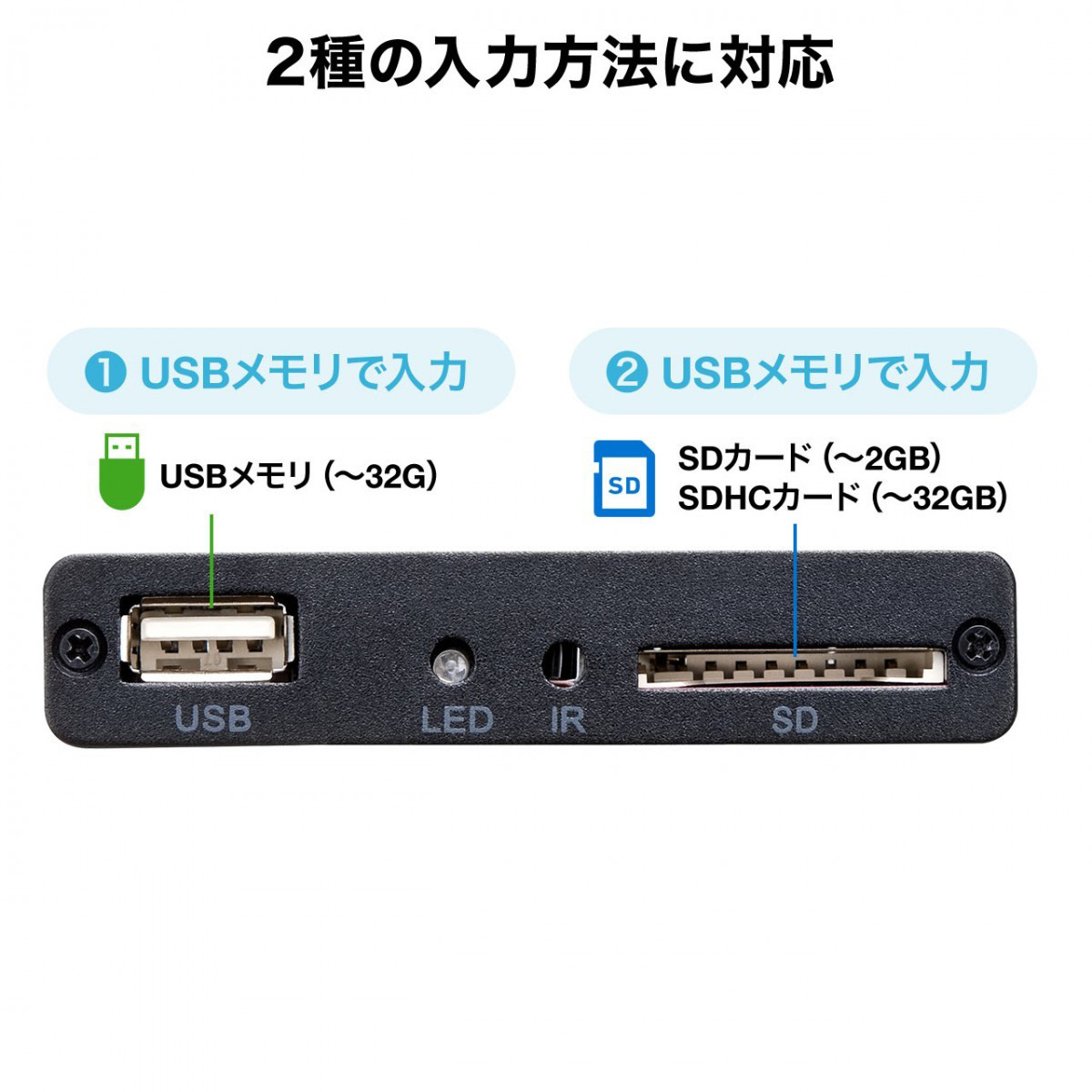 メディアプレーヤー HDMI USBメモリ SDカード テレビで見る 再生機 400-MEDI020｜sanwadirect｜09