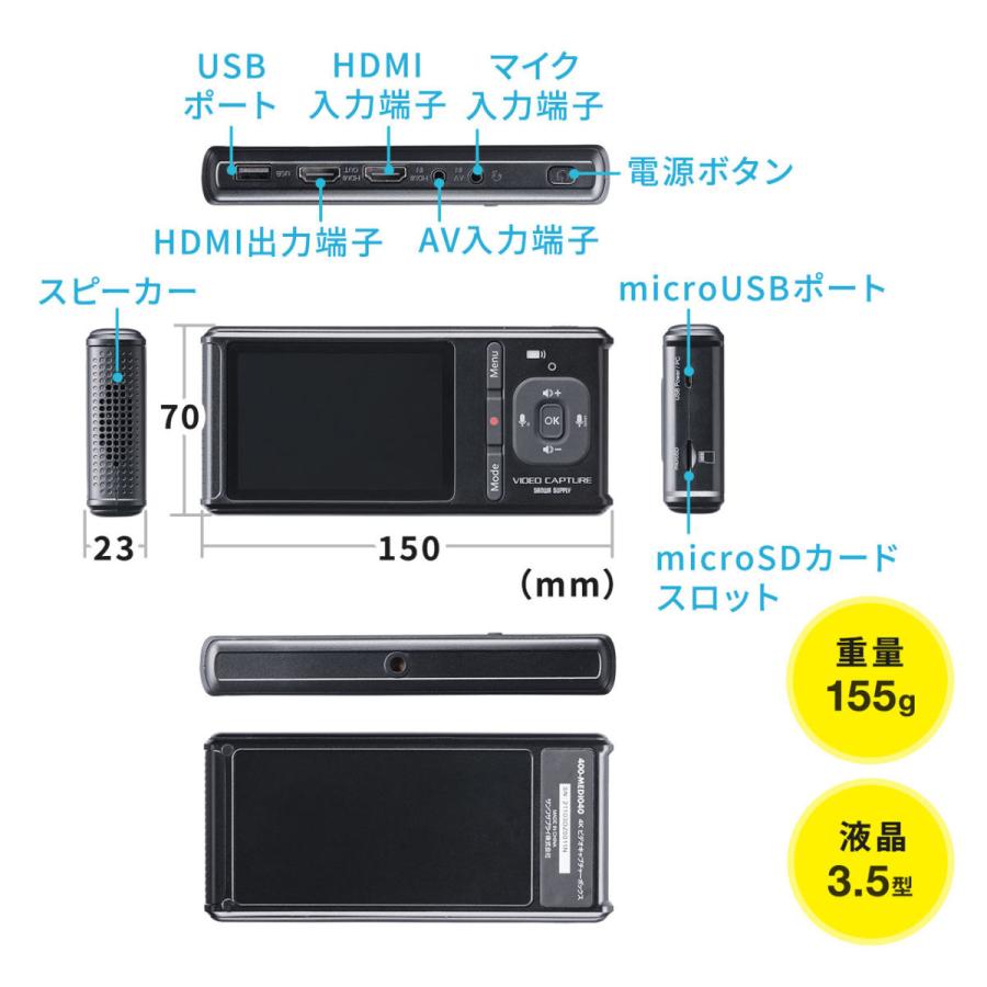 超人気 KIMAKI オンラインPro Capture HDMI アナログ x1 入力 ビデオキャプチャカード