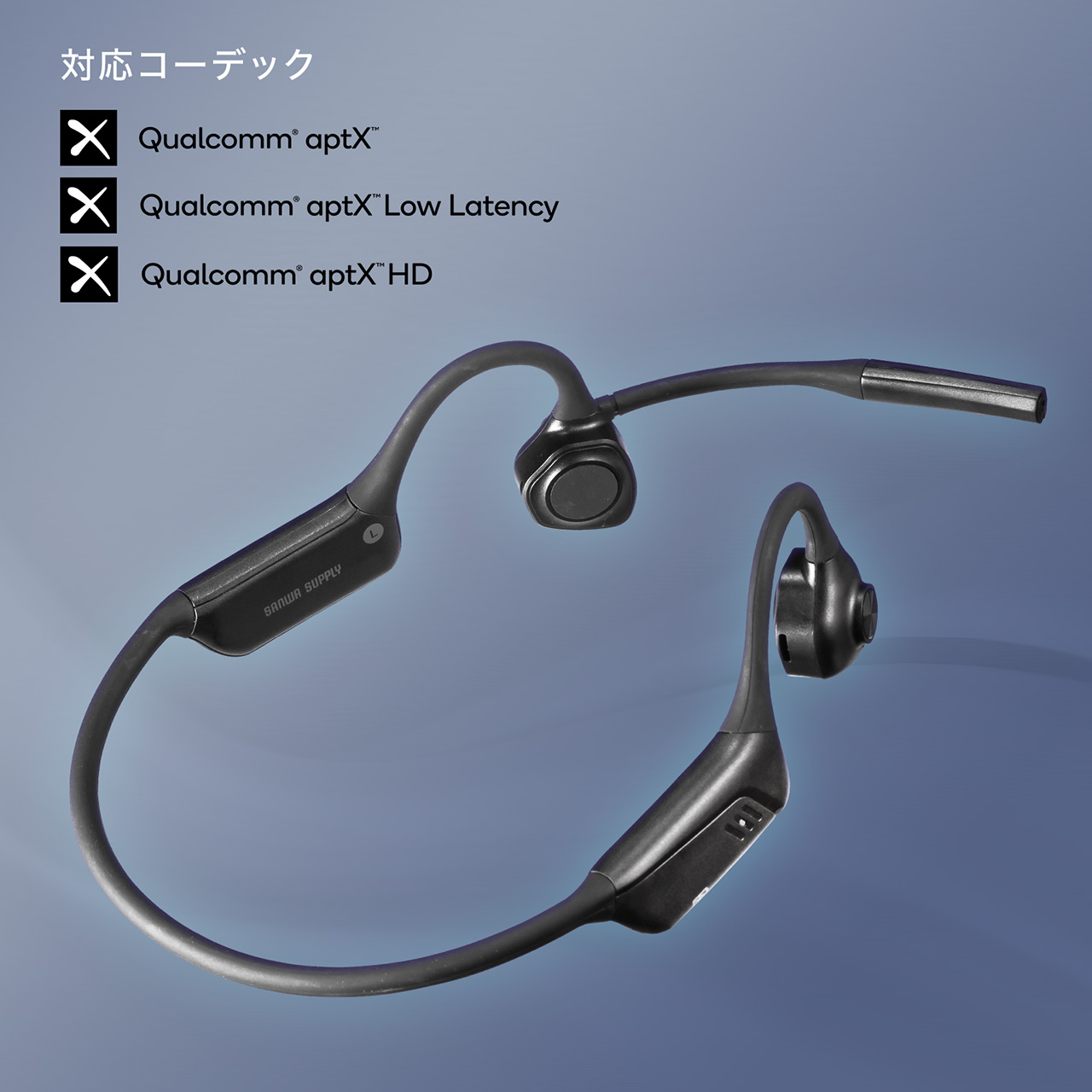 SANWA SUPPLY Bluetooth ヘッドセット ワイヤレス オープン SANWA SUPPLY Bluetooth ヘッドセット ワイヤレス オープン