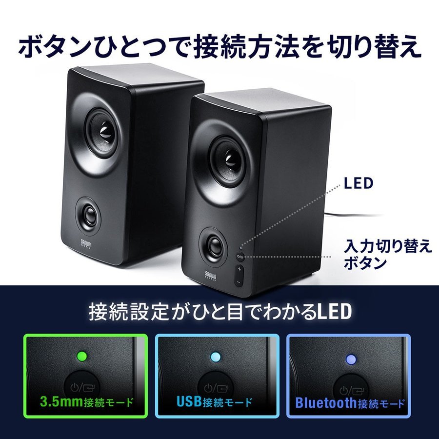 Pcスピーカー Bluetoothスピーカー 高音質 Usb接続対応 パソコン スマホ 無線 有線 3 5mm接続対応 10w ツイーター搭載 スピーカー 400 Sp091 サンワダイレクト 通販 Yahoo ショッピング Pcスピーカー Bluetoothスピーカー 高音質 Usb接続対応 パソコン スマホ 無線 有線 3 5mm接続対応 10w ツイーター搭載 スピーカー 400 Sp091 サンワダイレクト 通販 Yahoo ショッピング