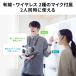 拡声器 小型 ハンズフリー拡声器 ポータブル拡声器 ハンズフリー ワイヤレス マイク 高出力30W マイク2本(ワイヤレス/有線) イベント用 屋内 屋外 400-SP115 関連画像3