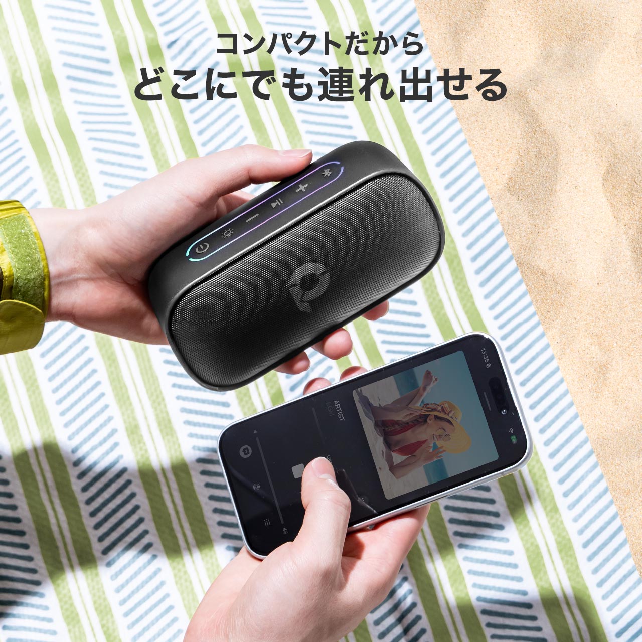 SANWA SUPPLY（サンワサプライ） Bluetoothスピーカー 防水 IPX7