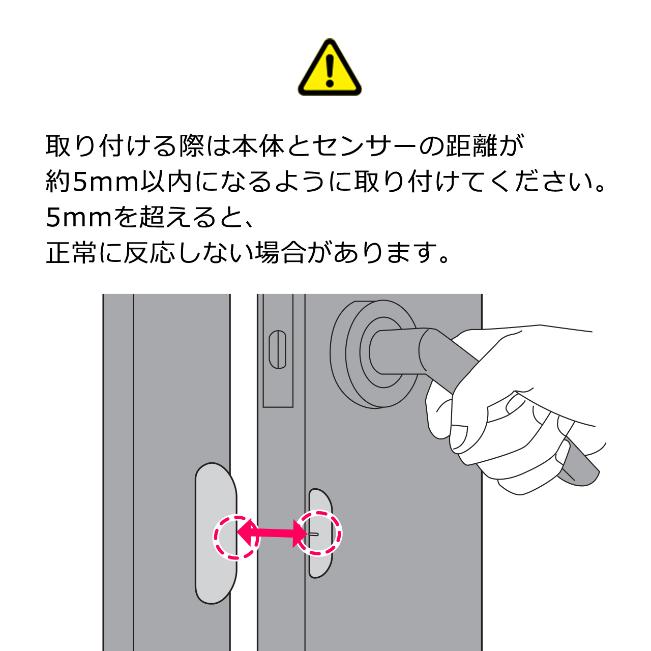 開閉センサー ドアセンサー 玄関ドア スマホ通知 防犯対策 WiFi接続 