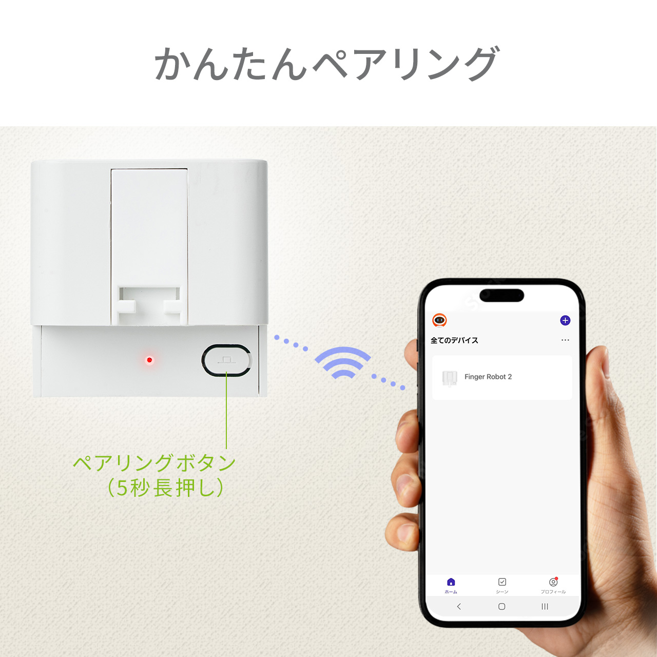 SANWA SUPPLY（サンワサプライ） 指ロボット スイッチロボット 壁