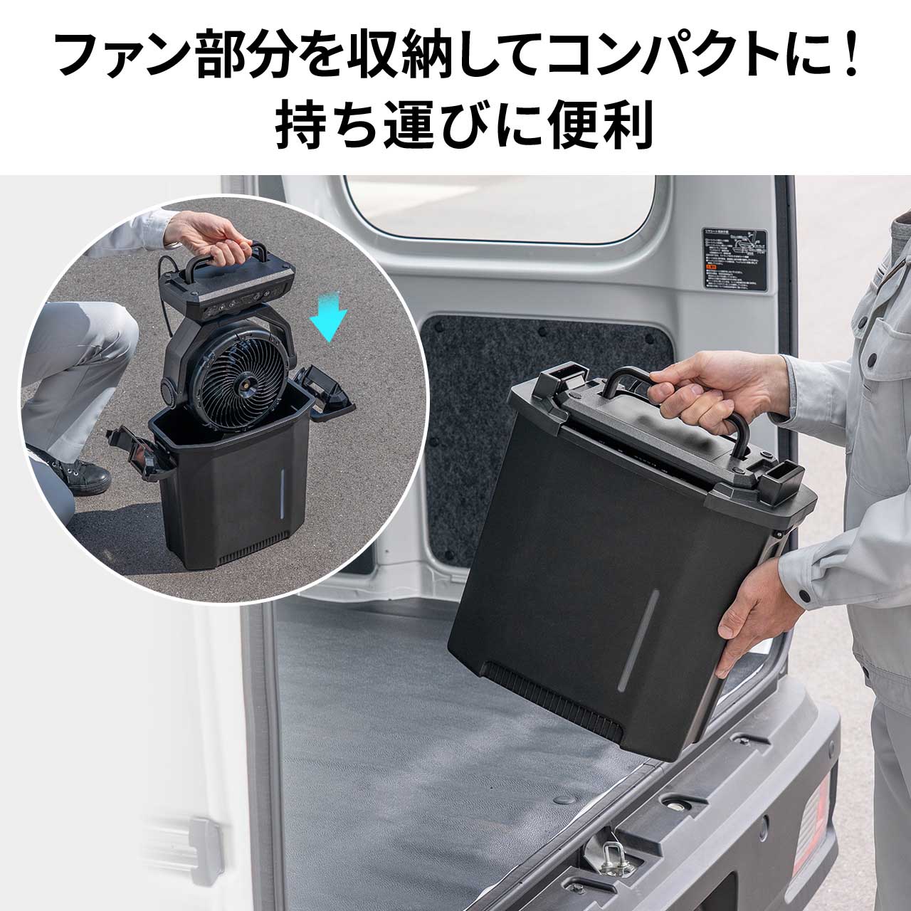 SANWA SUPPLY（サンワサプライ） ミストファン ノズル噴射式 扇風機 8L