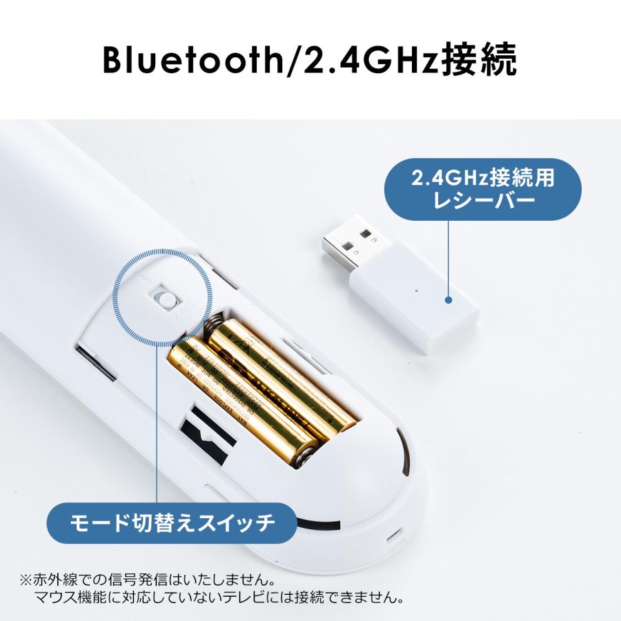 マジックリモコン スマートTV 用 リモコン Bluetooth & USB A 接続 ボタン割り当て マウスリモコン ゲームコントローラー 汎用 androidTV テレビ400-TVSMART｜sanwadirect｜11