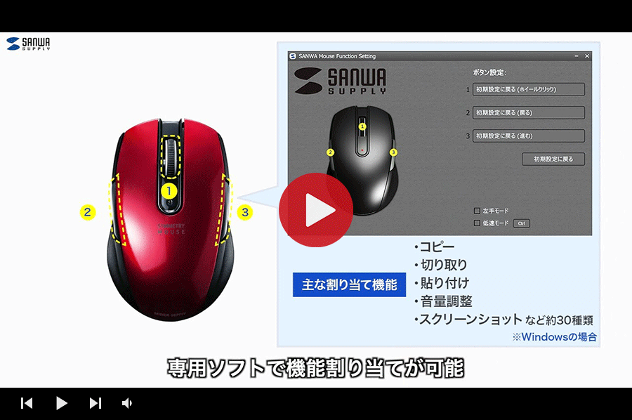 ワイヤレスマウス 小型マウス ブルーled 左右対称 5ボタン サイドボタン ボタン割り当て サンワダイレクト 通販 Paypayモール