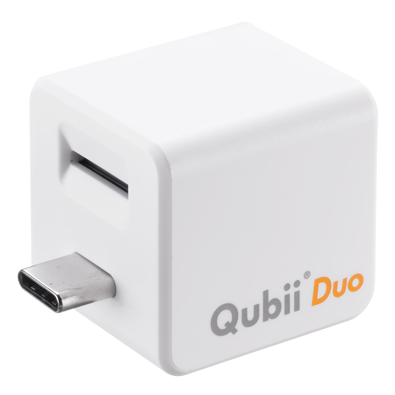 iPhone バックアップ 自動 Qubii Duo Type-C Android カードリーダー microSDカード付属 iPad iOS スマホ  充電 256GB TS256GUSD300S-A セット 402-ADRIP014256