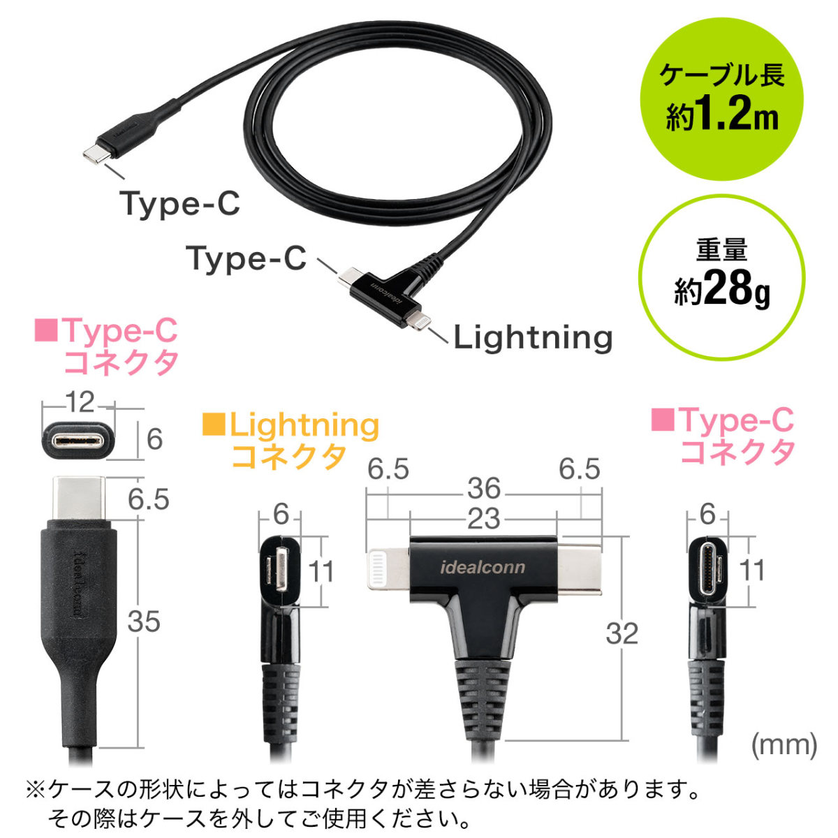 Type-Cケーブル　1ｍ　USB-C　急速充電　PD60W　MacBook