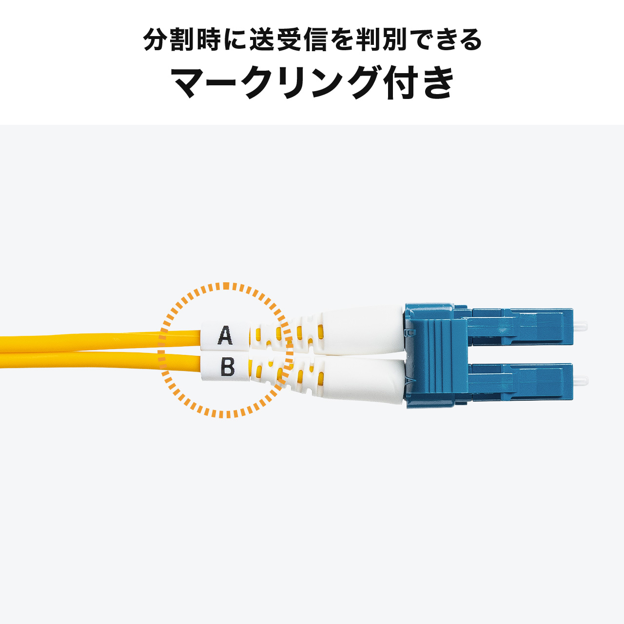 同軸ケーブル　3.0m 50本 SANWA SUPPLY（サンワサプライ） 光ファイバケーブル 5m OS2 LC×2-LC×2