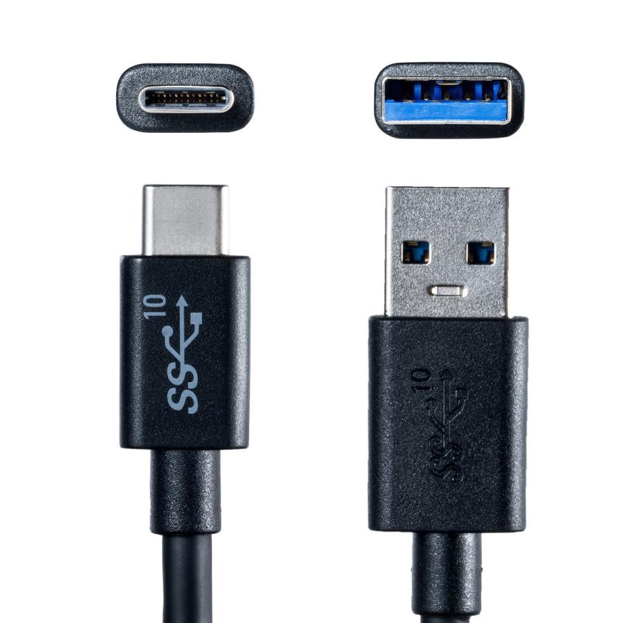 Type-C USB ケーブル USB TypeC ケーブル タイプc 充電ケーブル 50cm 0.5m Gen2 500-USB053-05｜sanwadirect｜09