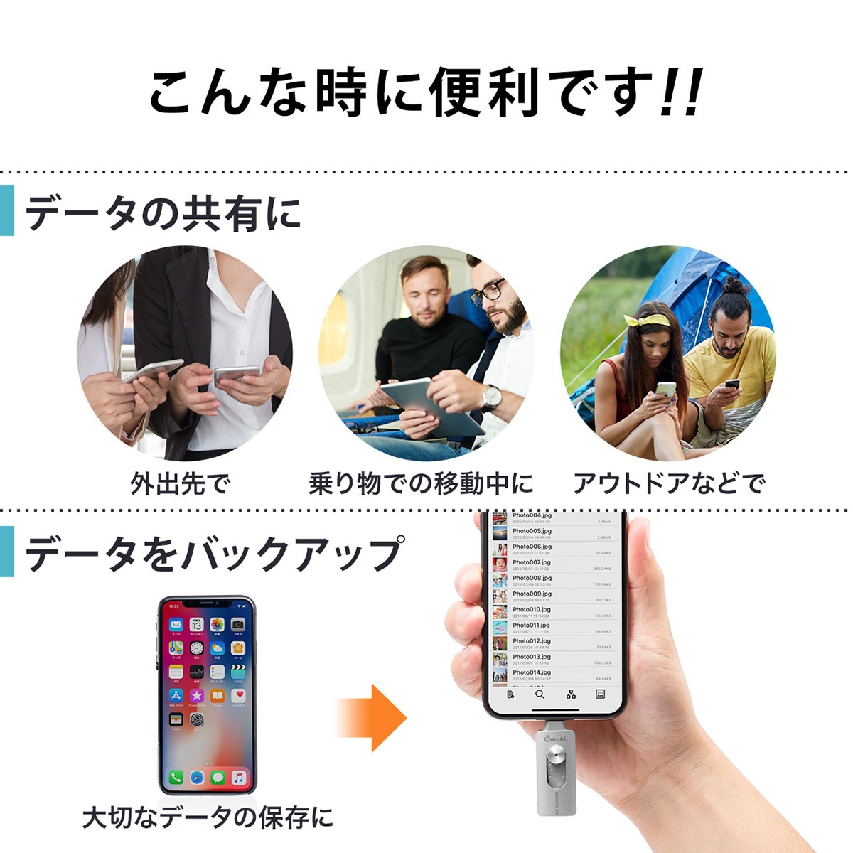 iPhone USBメモリ iPad 32GB Lightning MFi認証 バックアップ データ転送 iStickPro  :600-IPL32GAS:サンワダイレクト - 通販 - Yahoo!ショッピング