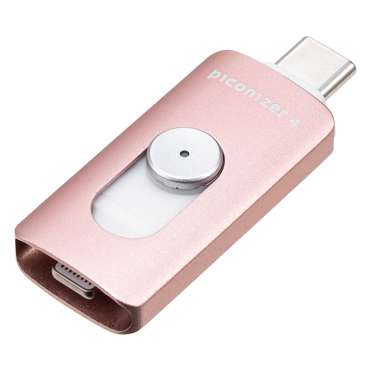 Piconizer4 ピコナイザー4 Lightning/Type-C 両対応 USBメモリ 1TB iPhone Android 対応 MFi認証 バックアップ iPad USB 10Gbps 専用ポーチ付 600-IPLUC1T｜sanwadirect｜04