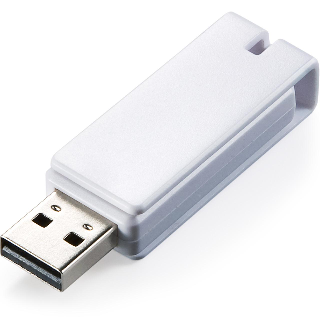 USBメモリ 2GB 紛失防止 ストラップ付き キャップレス ホワイト 600-US2GW｜sanwadirect｜05