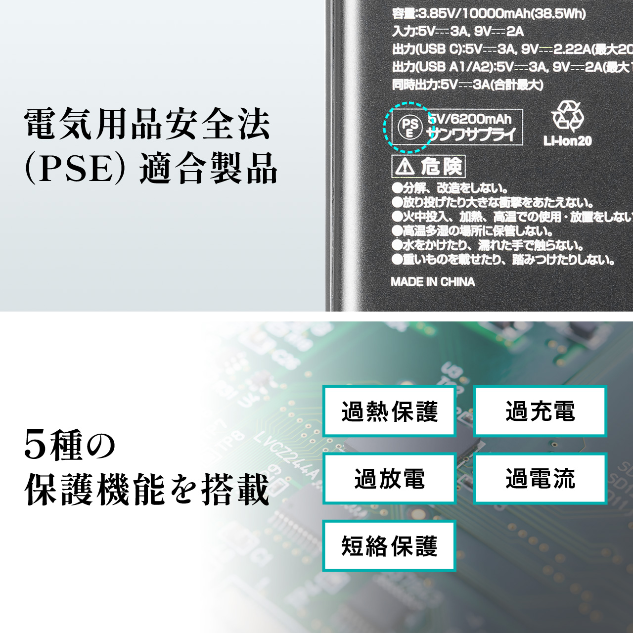 SANWA SUPPLY モバイルバッテリー 大容量 10000mAh PD20W 急速 SANWA SUPPLY モバイルバッテリー 大容量 10000mAh PD20W 急速