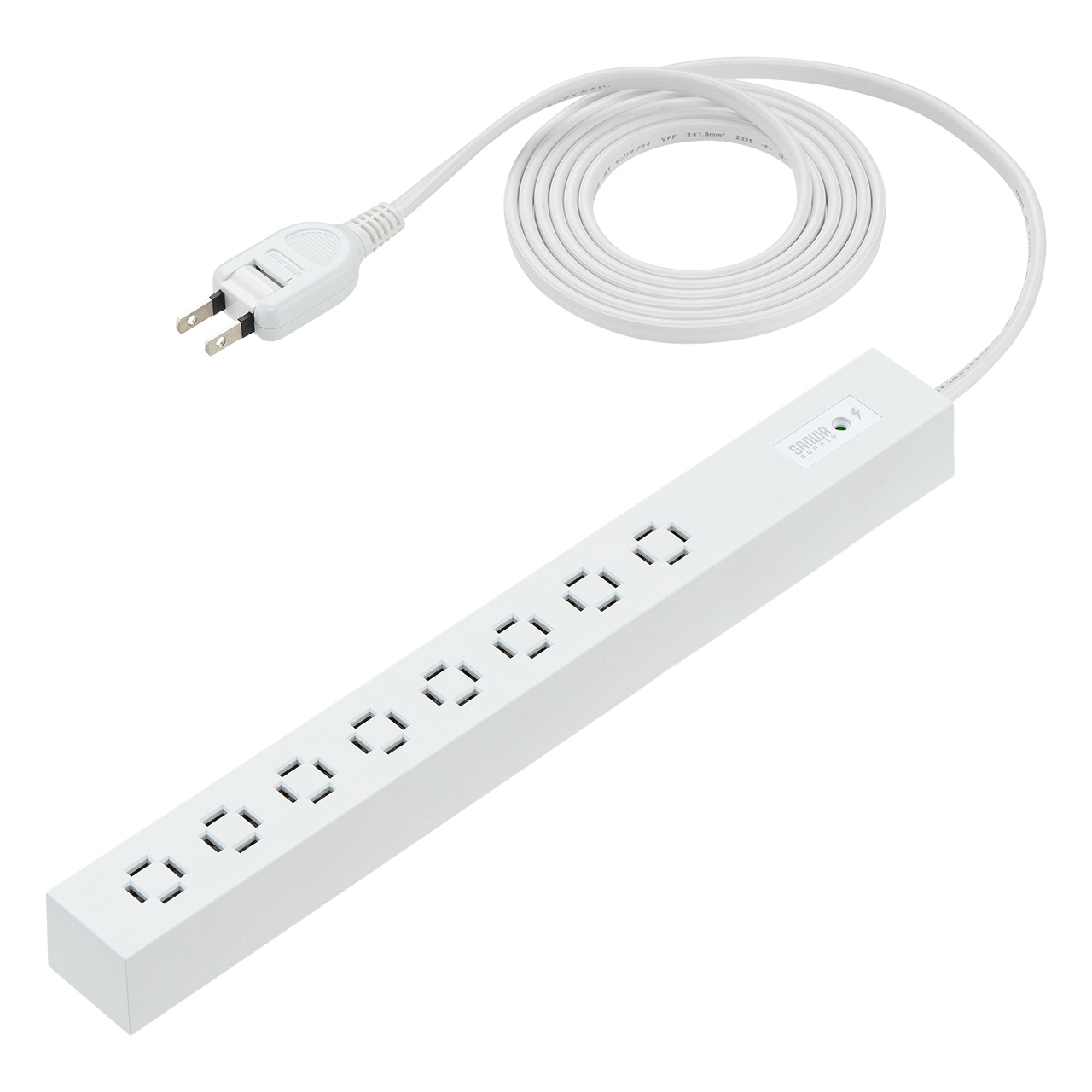 SANWA SUPPLY（サンワサプライ） 電源タップ 2m 8個口 延長コード