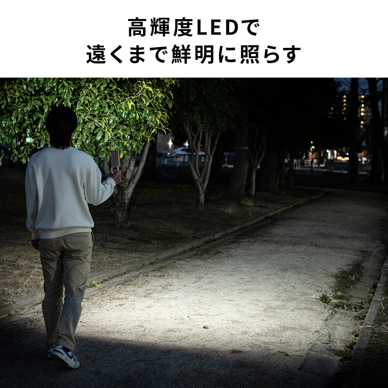 SANWA SUPPLY（サンワサプライ） 作業灯 LED 充電式 500ルーメン 防水