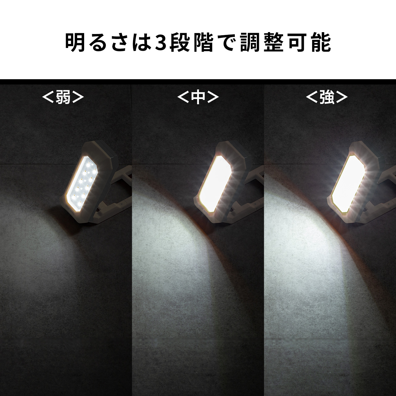 SANWA SUPPLY（サンワサプライ） 作業灯 LED 充電式 500ルーメン 防水