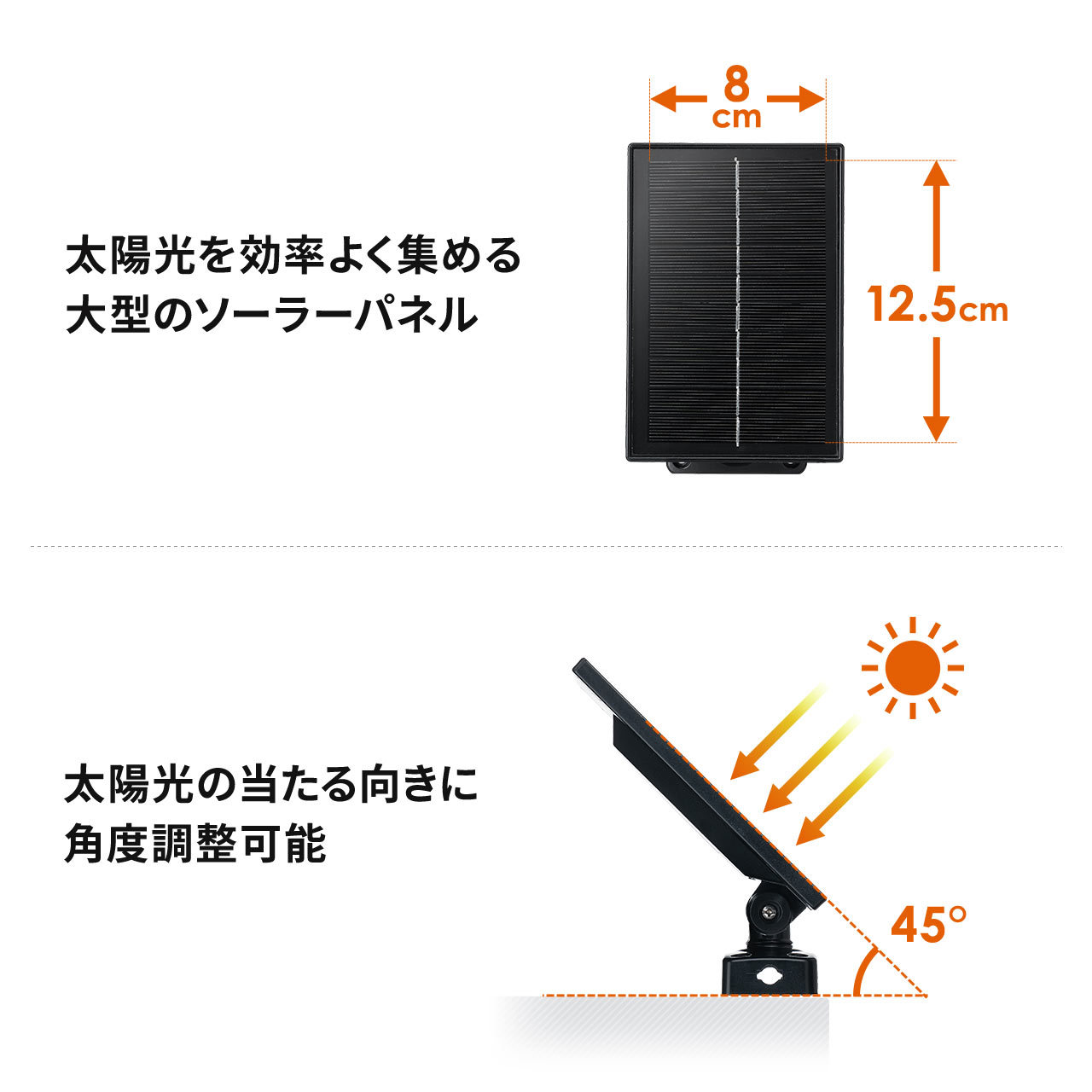 SANWA SUPPLY（サンワサプライ） センサーライト ソーラーライト 屋外